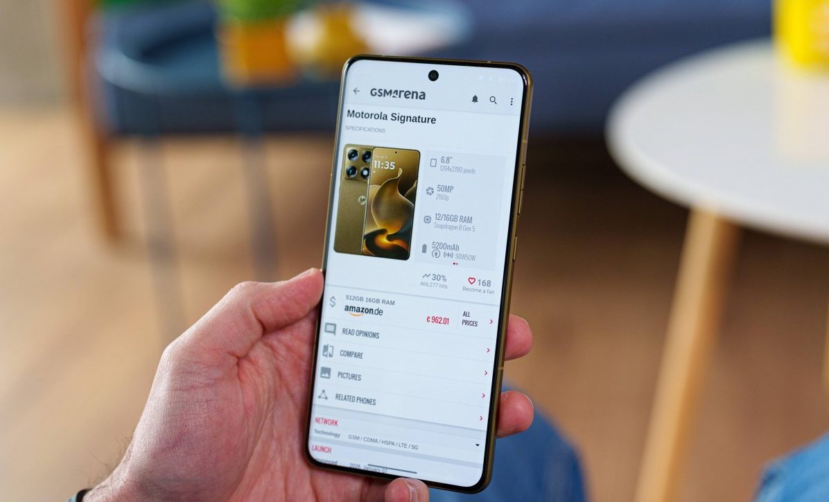 Смартфон Motorola Signature со 165 Гц и IP69 | DGL.RU