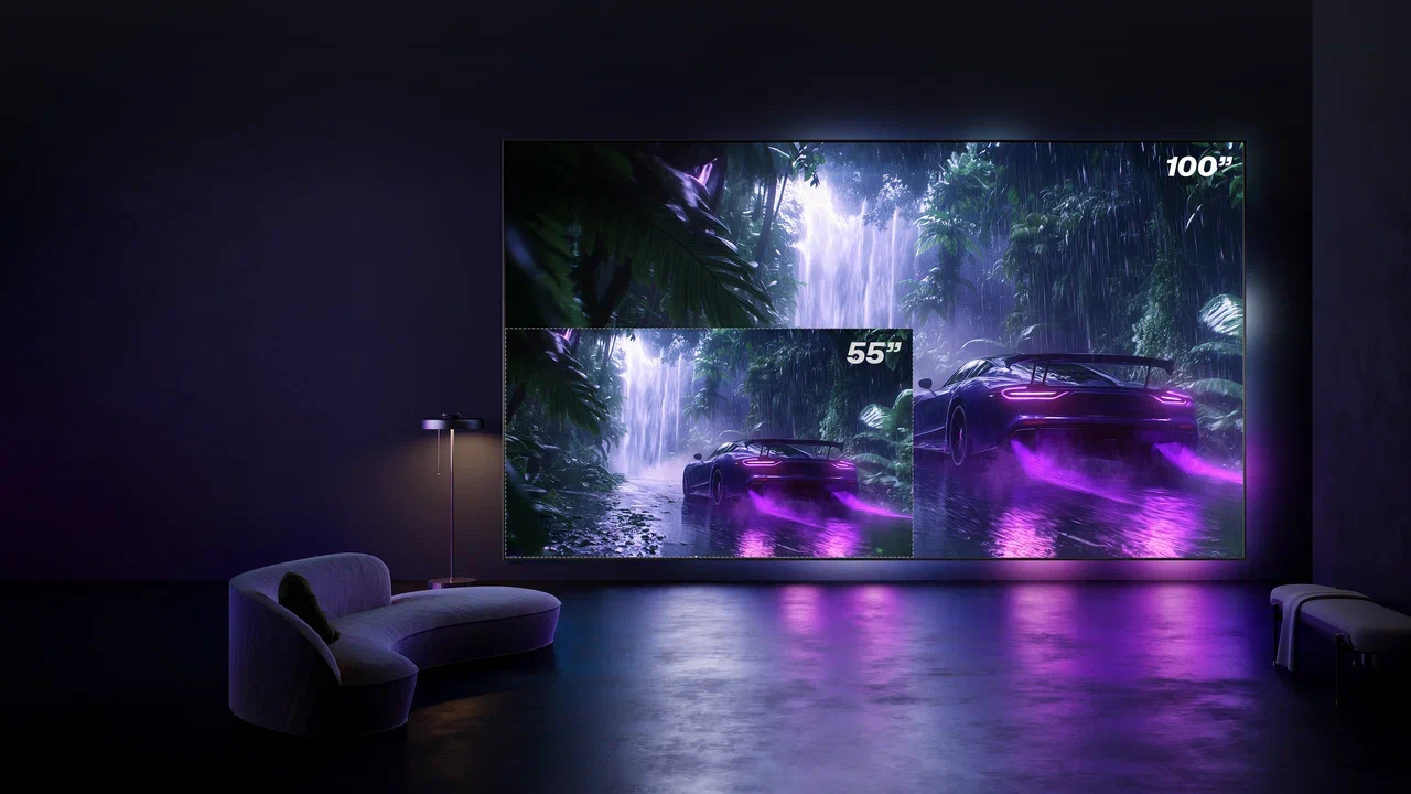 Телевизор Hisense 100E7Q PRO для игр и спорта | DGL.RU