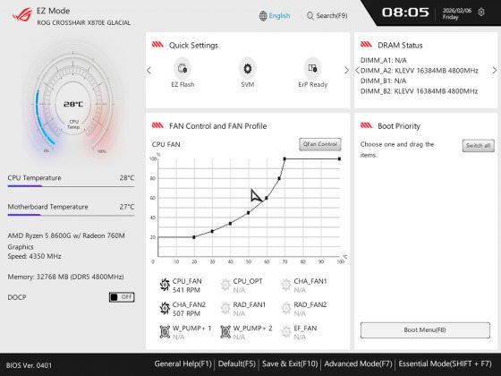 Asus ROG Crosshair X870E Glacial &mdash; плата с LCD | DGL.RU