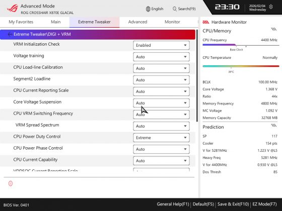 Asus ROG Crosshair X870E Glacial &mdash; плата с LCD | DGL.RU