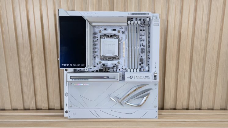 Asus ROG Crosshair X870E Glacial &mdash; плата с LCD | DGL.RU