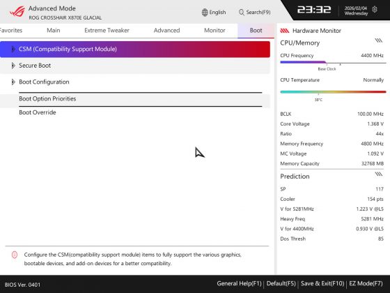 Asus ROG Crosshair X870E Glacial &mdash; плата с LCD | DGL.RU