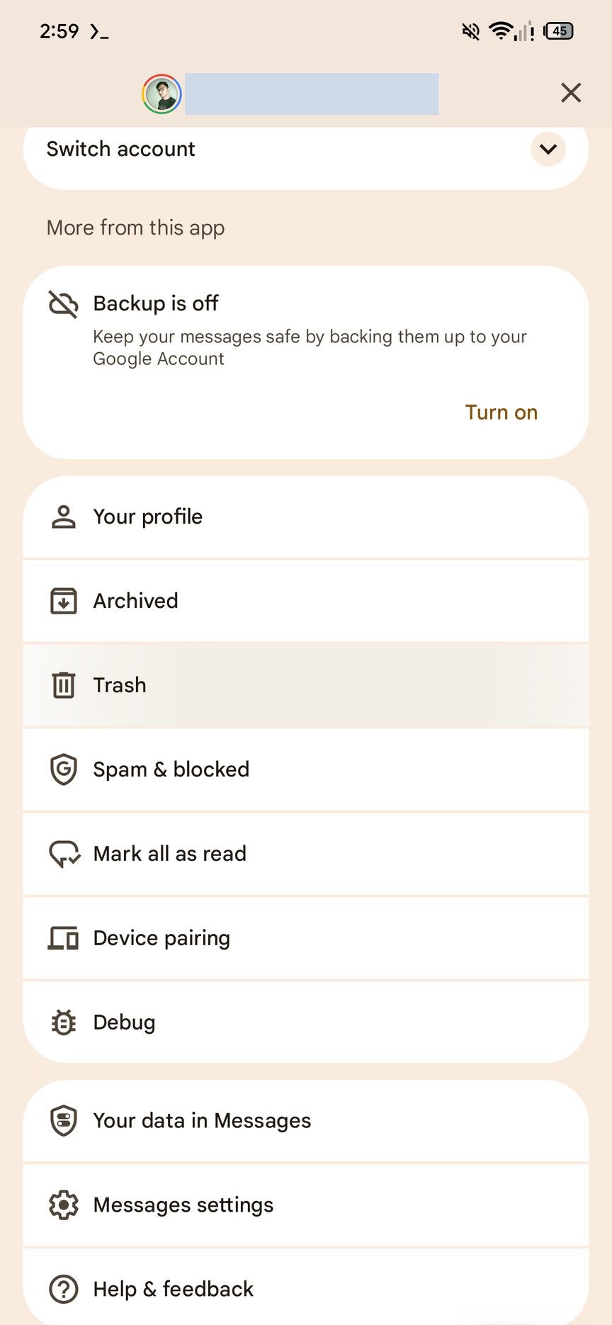Google Сообщения: теперь у удаленных чатов есть «подушка безопасности» картинка Корзина в Google Сообщениях появилась в бета | DGL.RU