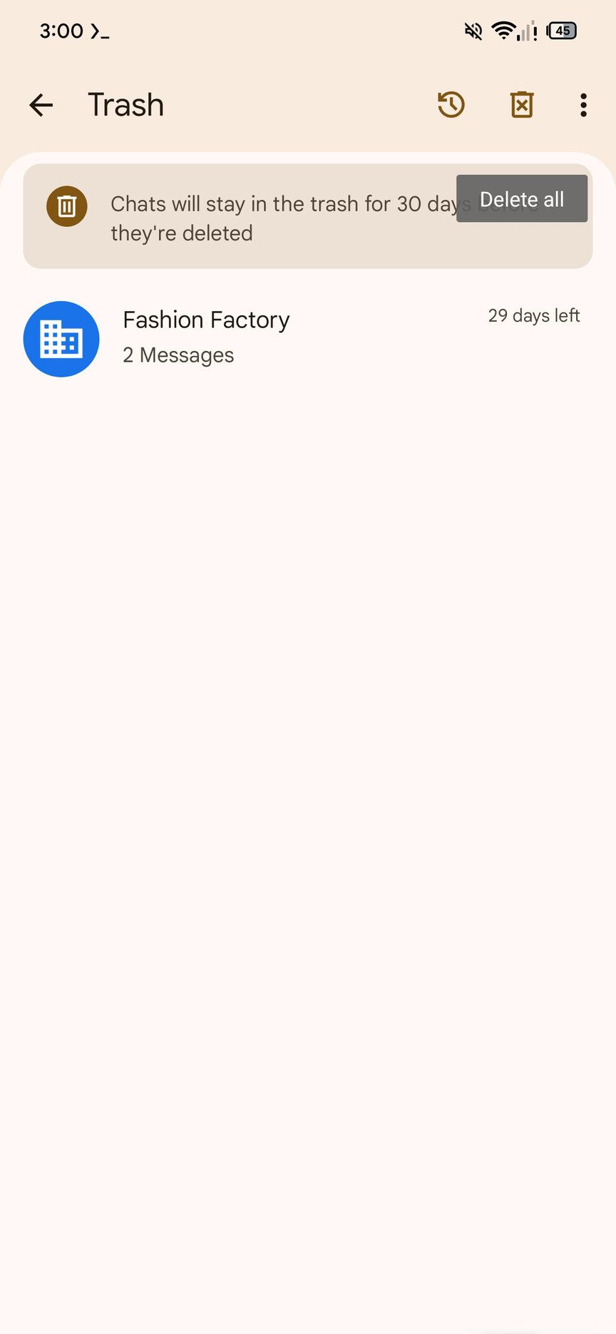 Google Сообщения: теперь у удаленных чатов есть «подушка безопасности» картинка Корзина в Google Сообщениях появилась в бета | DGL.RU