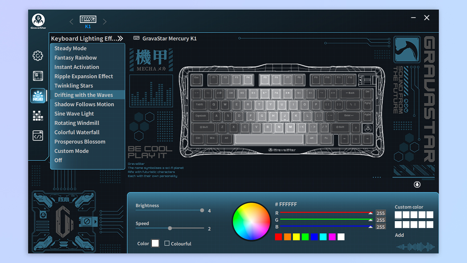 Клавиатура GravaStar Mercury K1: стиль и комфорт | DGL.RU