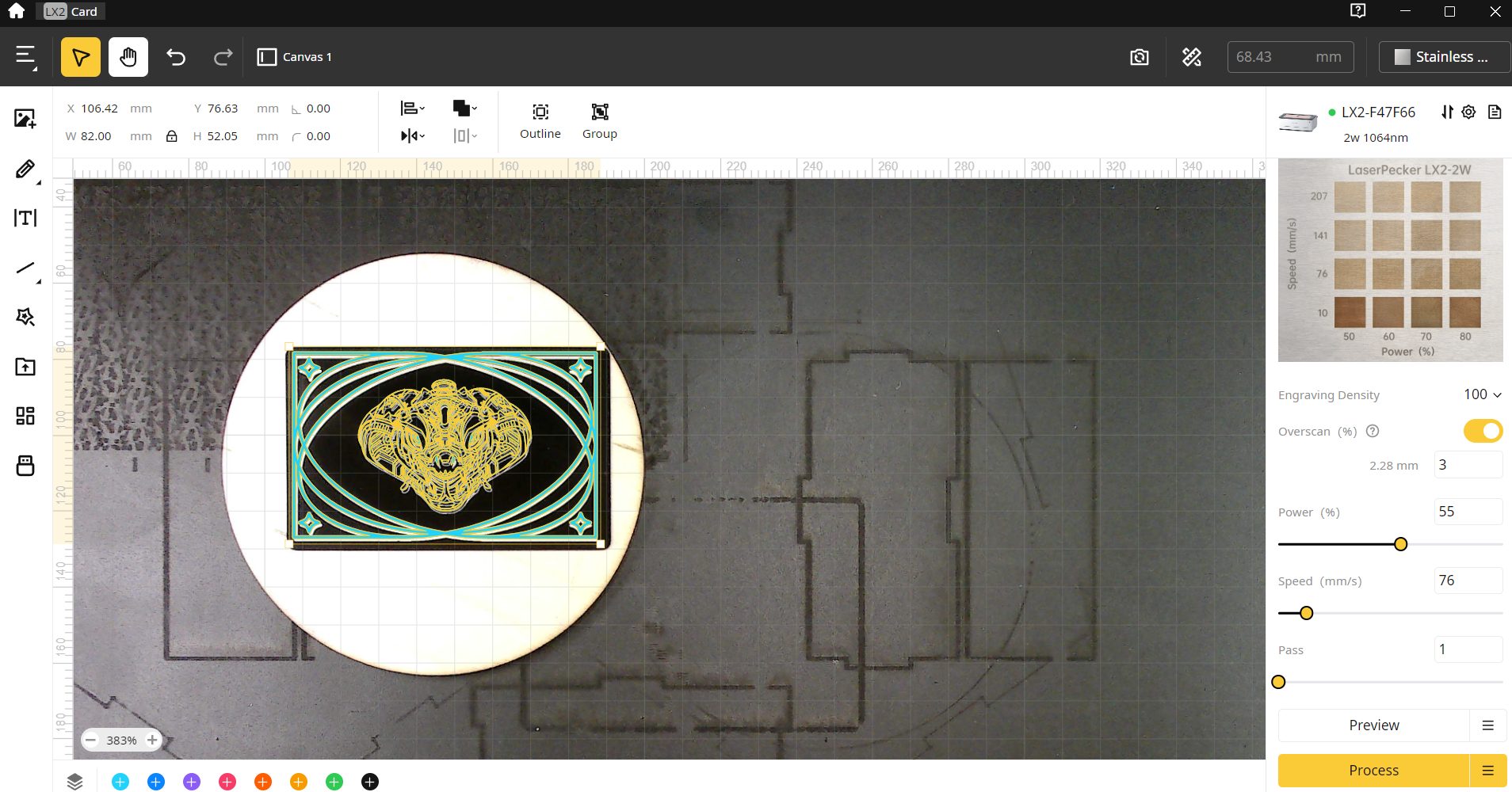 Лазерный станок LaserPecker LX2: резка 40 Вт | DGL.RU