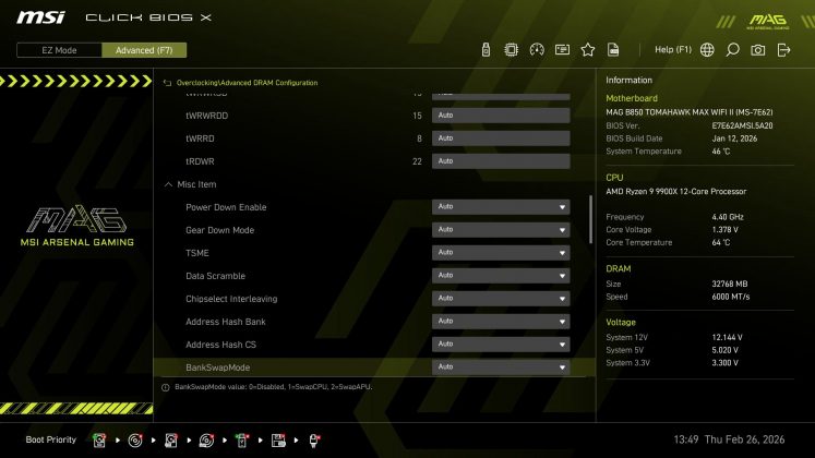 Материнская плата MSI B850 Tomahawk Max WiFi II | DGL.RU