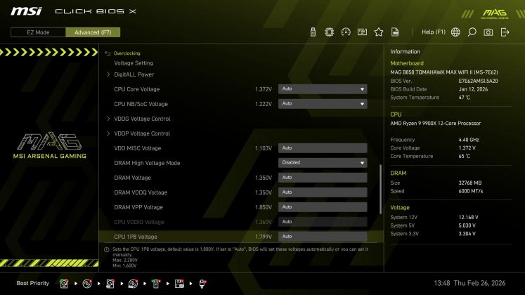 Материнская плата MSI B850 Tomahawk Max WiFi II | DGL.RU