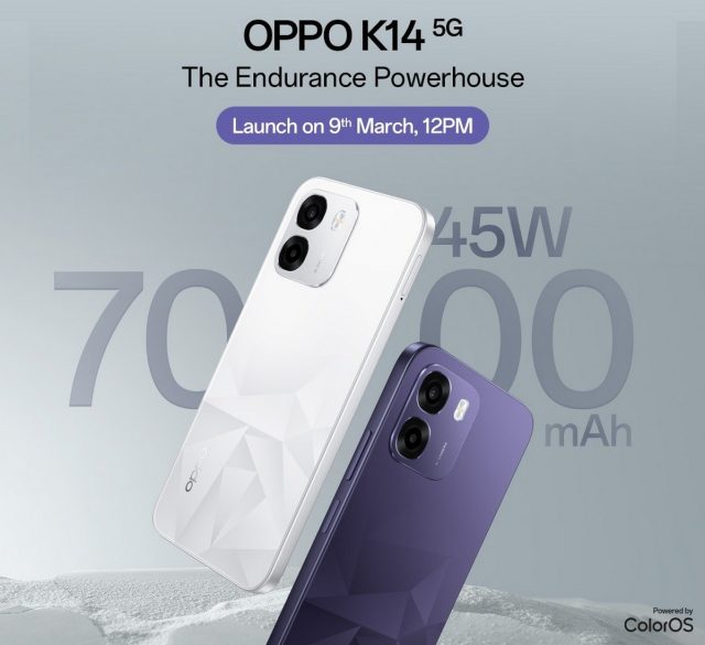 Oppo K14 раскрыл характеристики раньше срока и готовится к старту