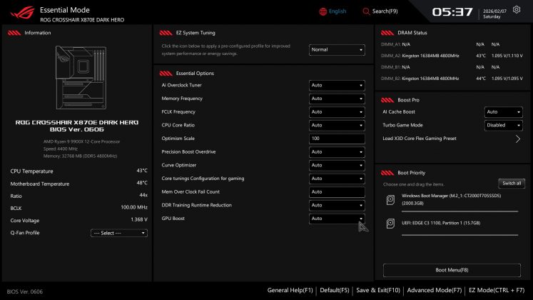 Плата Asus ROG Crosshair X870E Dark Hero | DGL.RU
