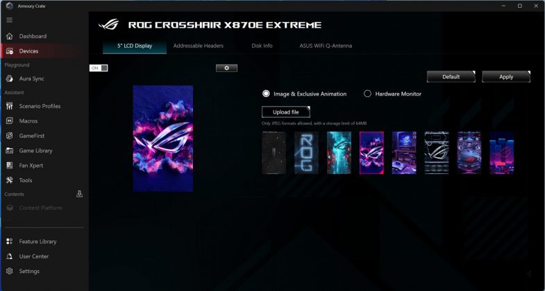 Плата Asus ROG Crosshair X870E Dark Hero | DGL.RU