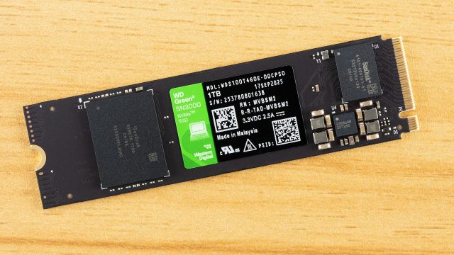 WD Green SN3000 1TB — доступный SSD | DGL.RU