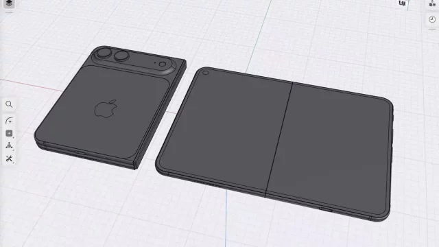 На этих слитых в сеть фотографиях муляжи iPhone Fold от Apple выглядят ужасно