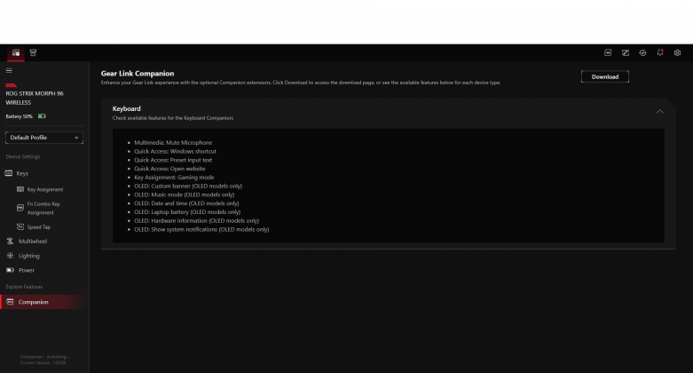 Клавиатура Asus ROG Strix Morph 96: спорная | DGL.RU