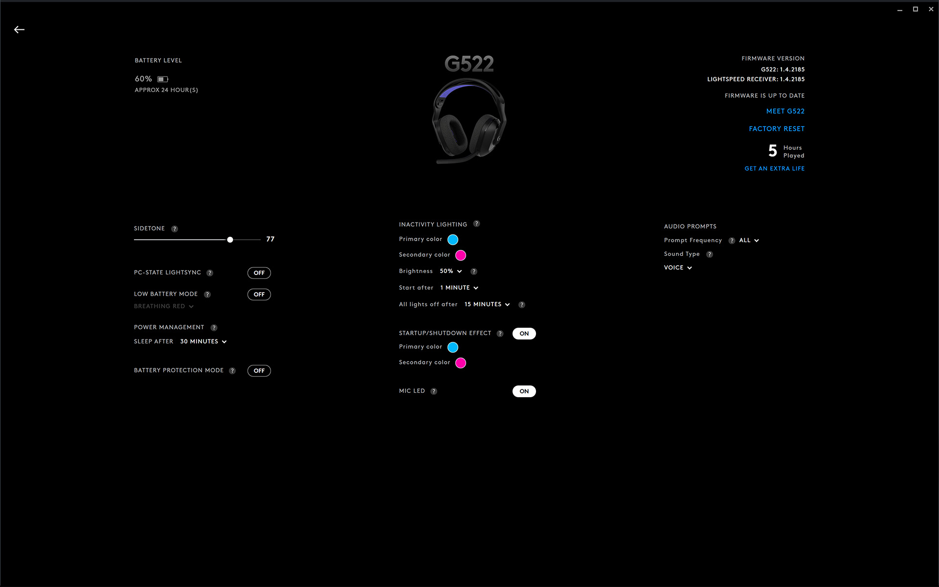 Наушники Logitech G522 Lightspeed: тест звука | DGL.RU