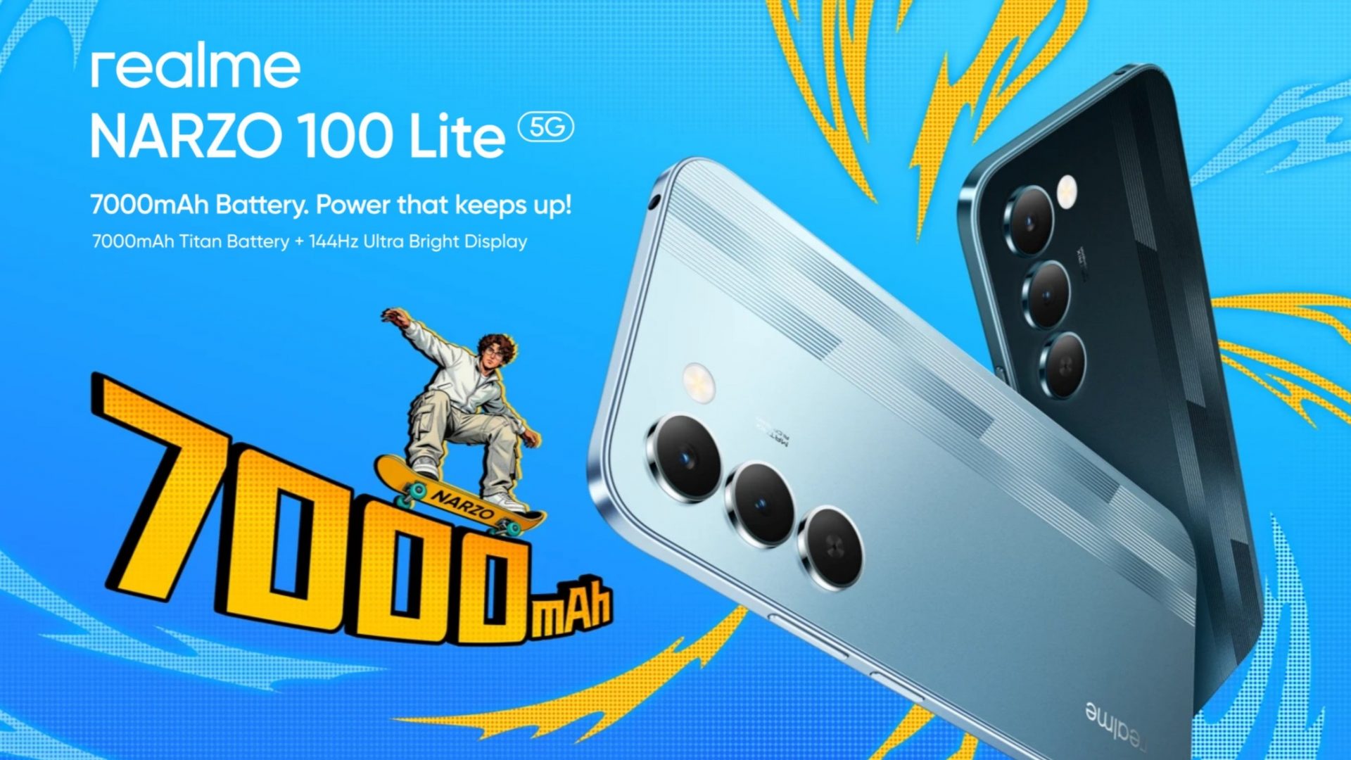 Realme Narzo 100 Lite: 144 Гц и батарея на 7000 мАч в бюджетном сегменте