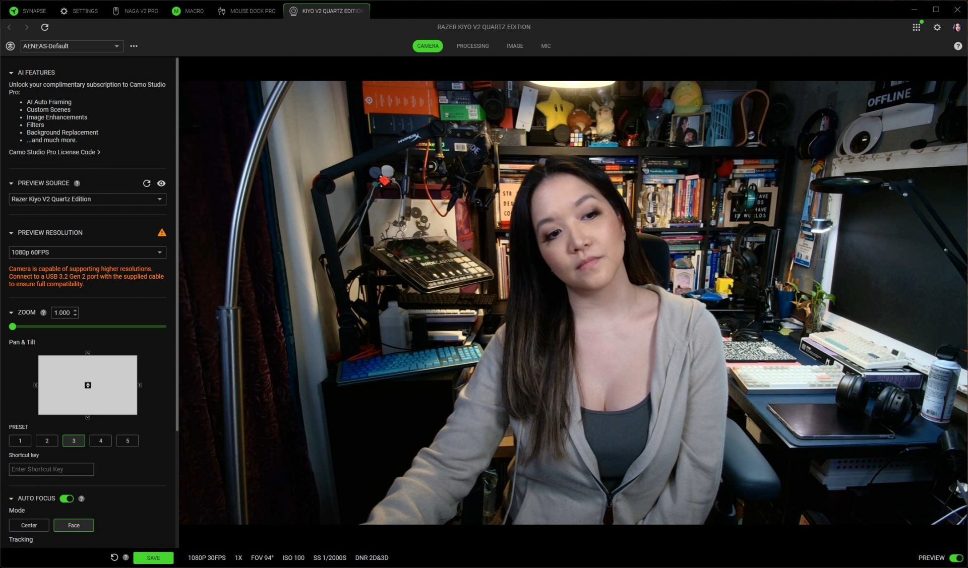 Обзор Razer Kiyo V2: капризная штучка с USB-C картинка Веб-камера Razer Kiyo V2: доступный 4K | DGL.RU