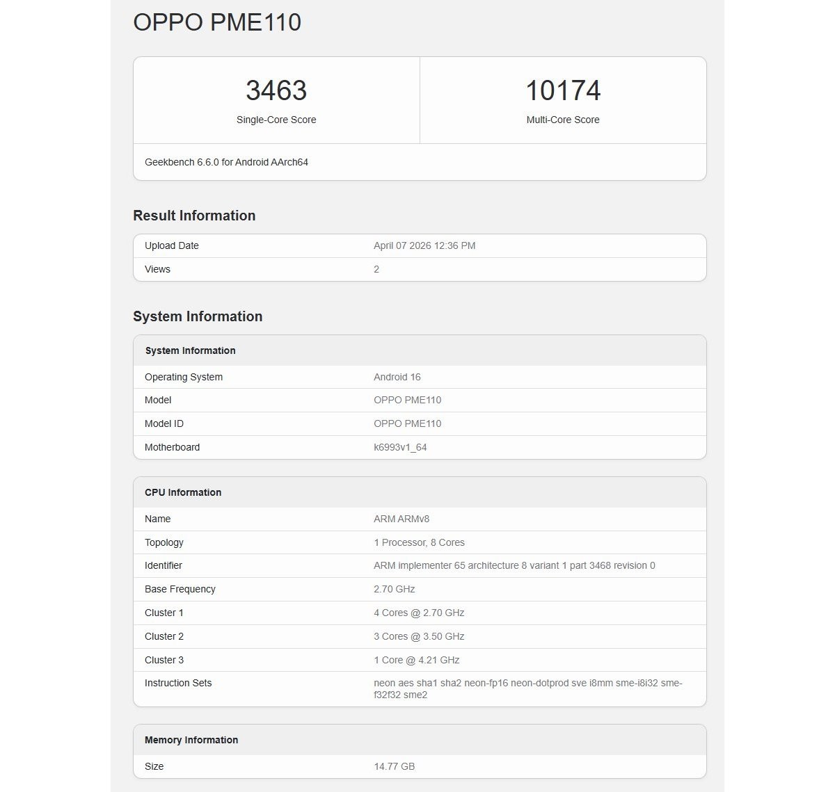 Oppo Find X9s Pro в шаге от России: Geekbench подтвердил камеру, ради которой стоит рискнуть гарантией картинка Oppo Find X9s Pro будет оснащен телеобъективом, о чем свидетельствует результат теста в Geekbench