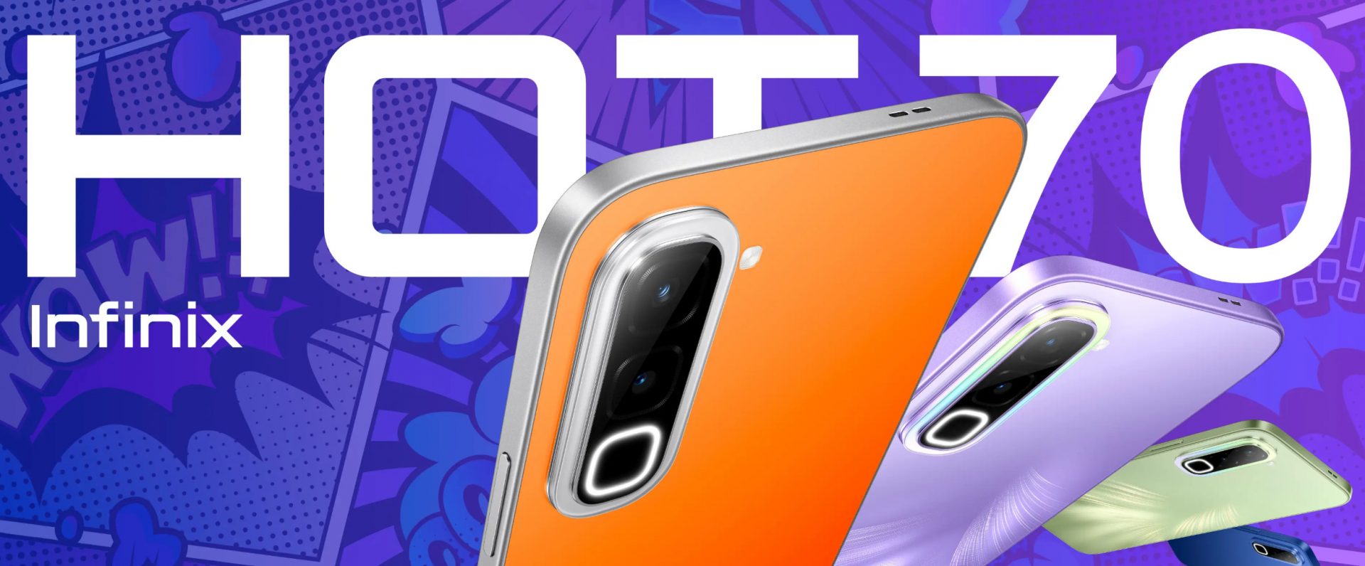 Оранжевое настроение: Infinix показала смартфон Hot 70 с краской-хамелеоном