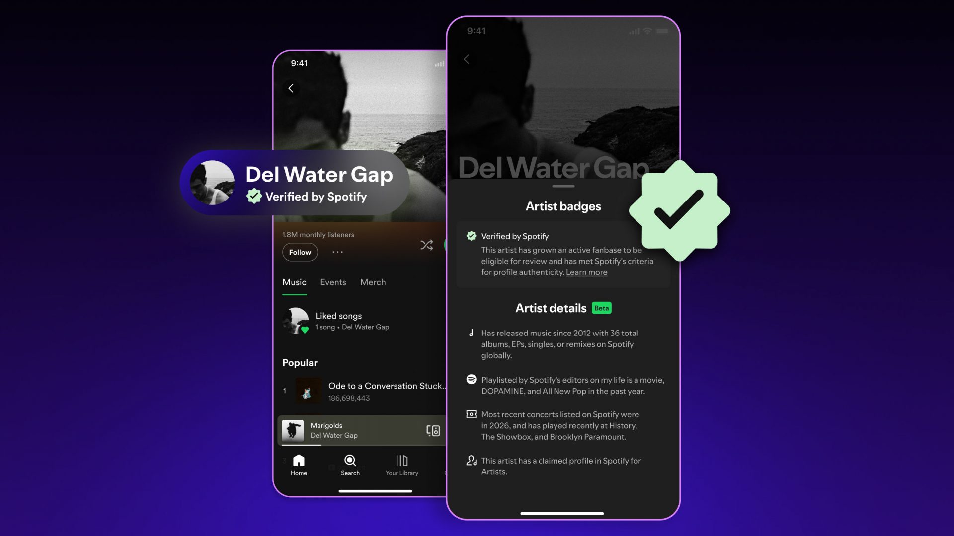 Spotify вводит галочки для живых артистов | DGL.RU