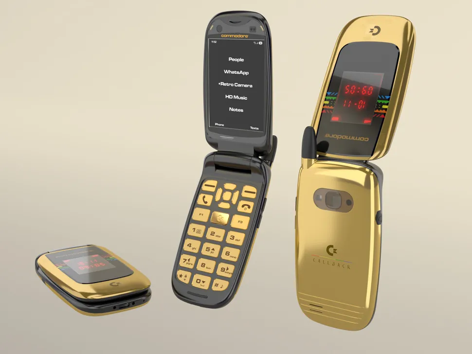 Антисмартфон от Commodore: идеальный гаджет для тех, у кого не хватает силы воли отложить iPhone картинка Антисмартфон: компания Commodore выпускает раскладной телефон Callback 8020 для цифровой детоксикации