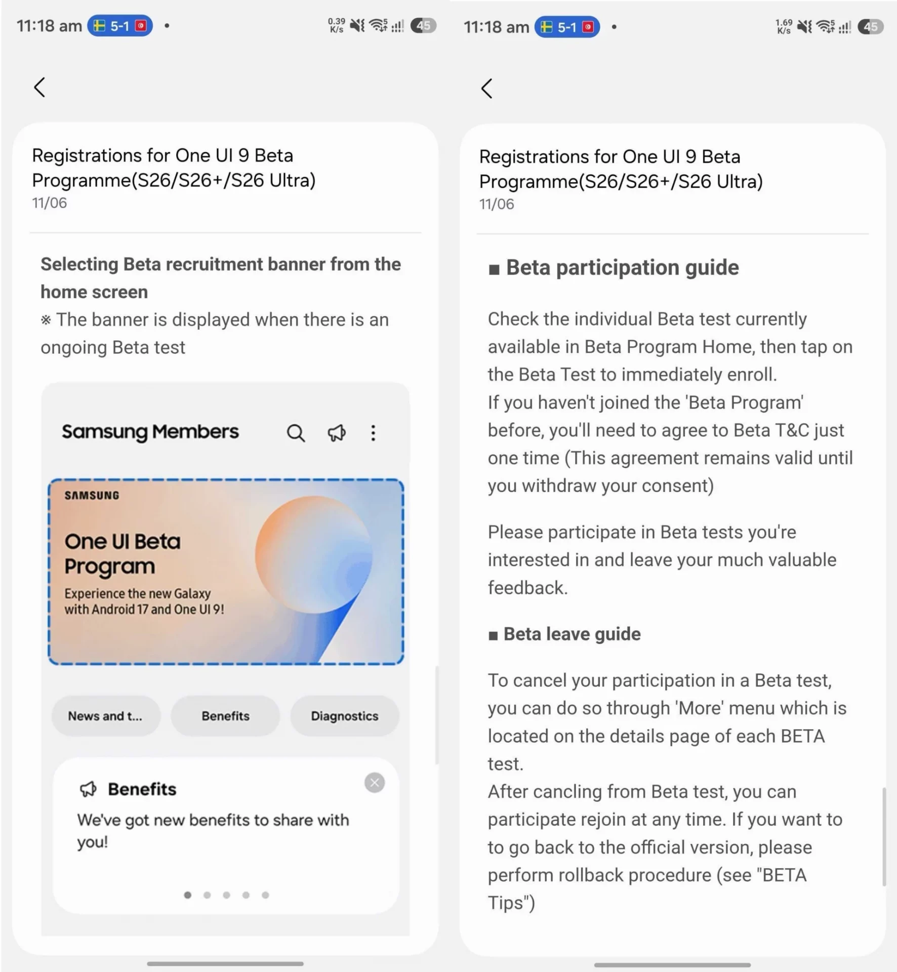Косметический ремонт One UI 9: почему Samsung упрощает бета-тесты, но игнорирует главные проблемы картинка Смартфон Samsung Galaxy S26 Ultra: тест One UI | DGL.RU