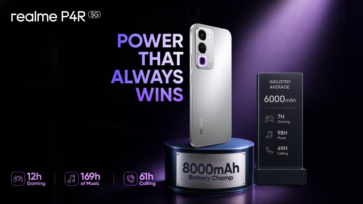 Рекордная автономность за копейки: Realme представила долгожитель P4R 5G с батареей на 8000 мАч картинка Стоит ли брать новый смартфон Realme P4R 5G? | DGL.RU