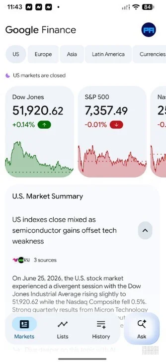 Теперь за вашим портфелем следит искусственный интеллект: Gemini AI превратил Google Finance в умного охотника за акциями.