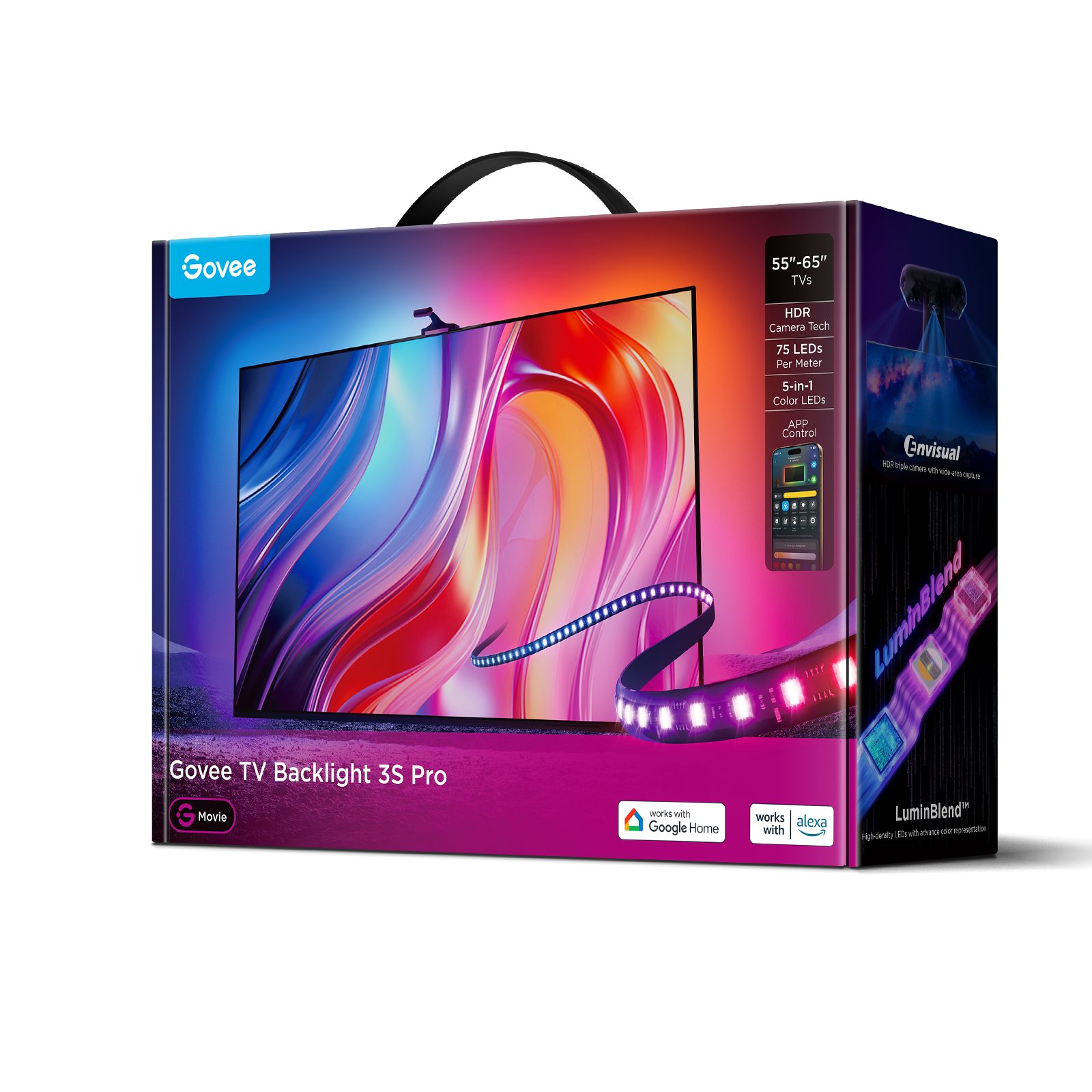 Обзор светодиодной ленты Govee TV Backliht 3S Pro — легко превратит гостиную в кинотеатр картинка Светодиодная лента Govee TV Backlight 3S Pro | DGL.RU