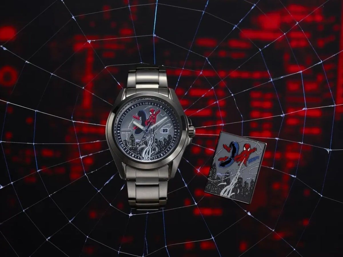 Citizen анонсировала наручные часы Swings серии Eco-Drive с изображением Человека-паука