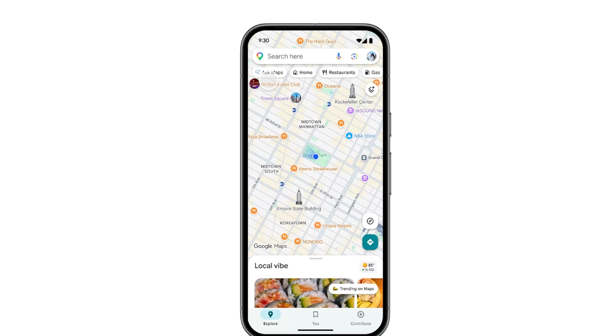 Google Карты получат функцию автоматического заказа еды с помощью искусственного интеллекта