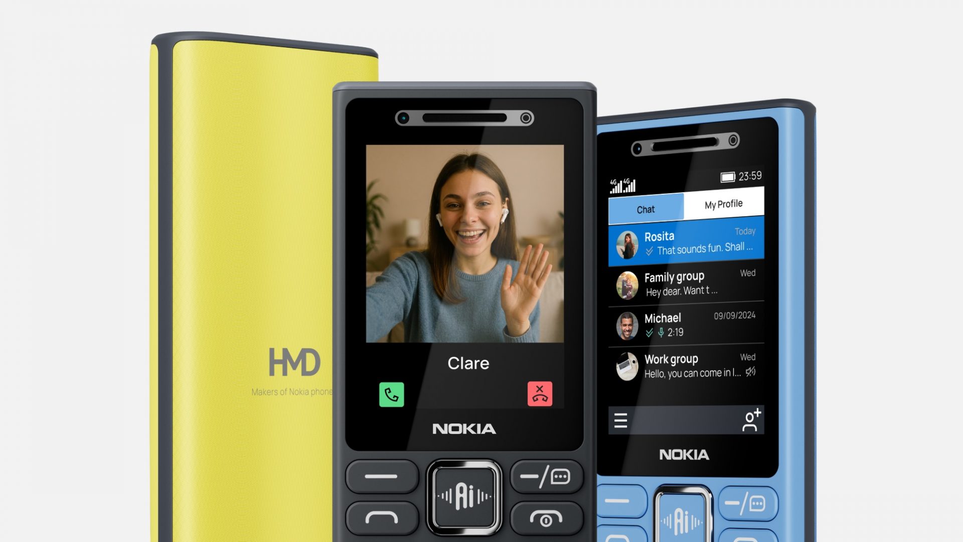 HMD представила четыре кнопочных телефона Nokia с поддержкой Sikey AI картинка Nokia 200 4G: новый кнопочный аппарат с ИИ | DGL.RU