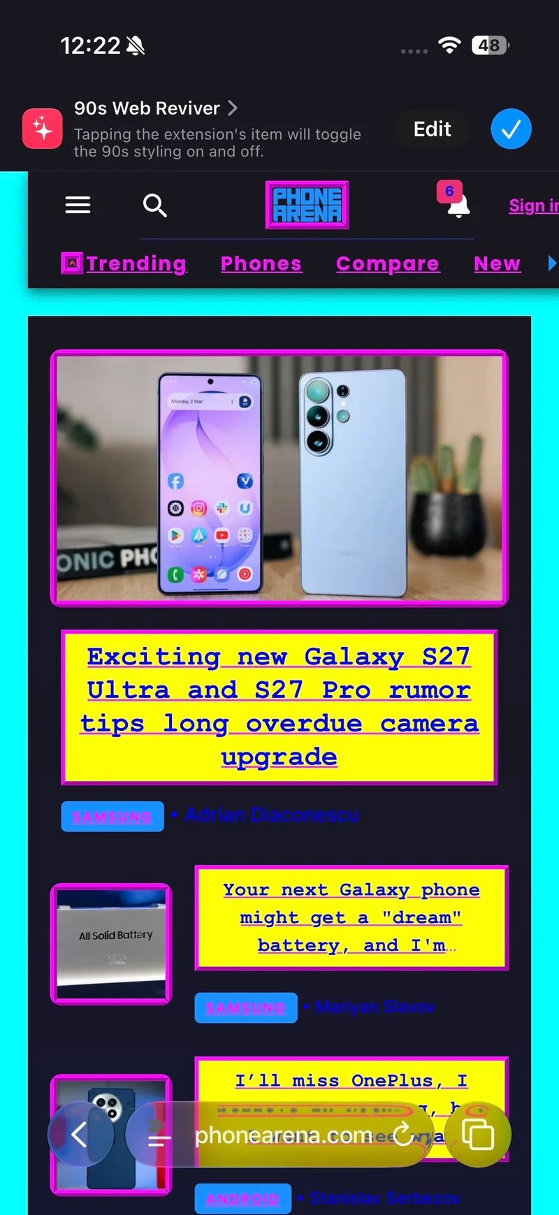 Новые функции браузера Safari в операционной системе iOS 27 картинка Смартфон vivo X500 получит батарею 7500 мАч | DGL.RU