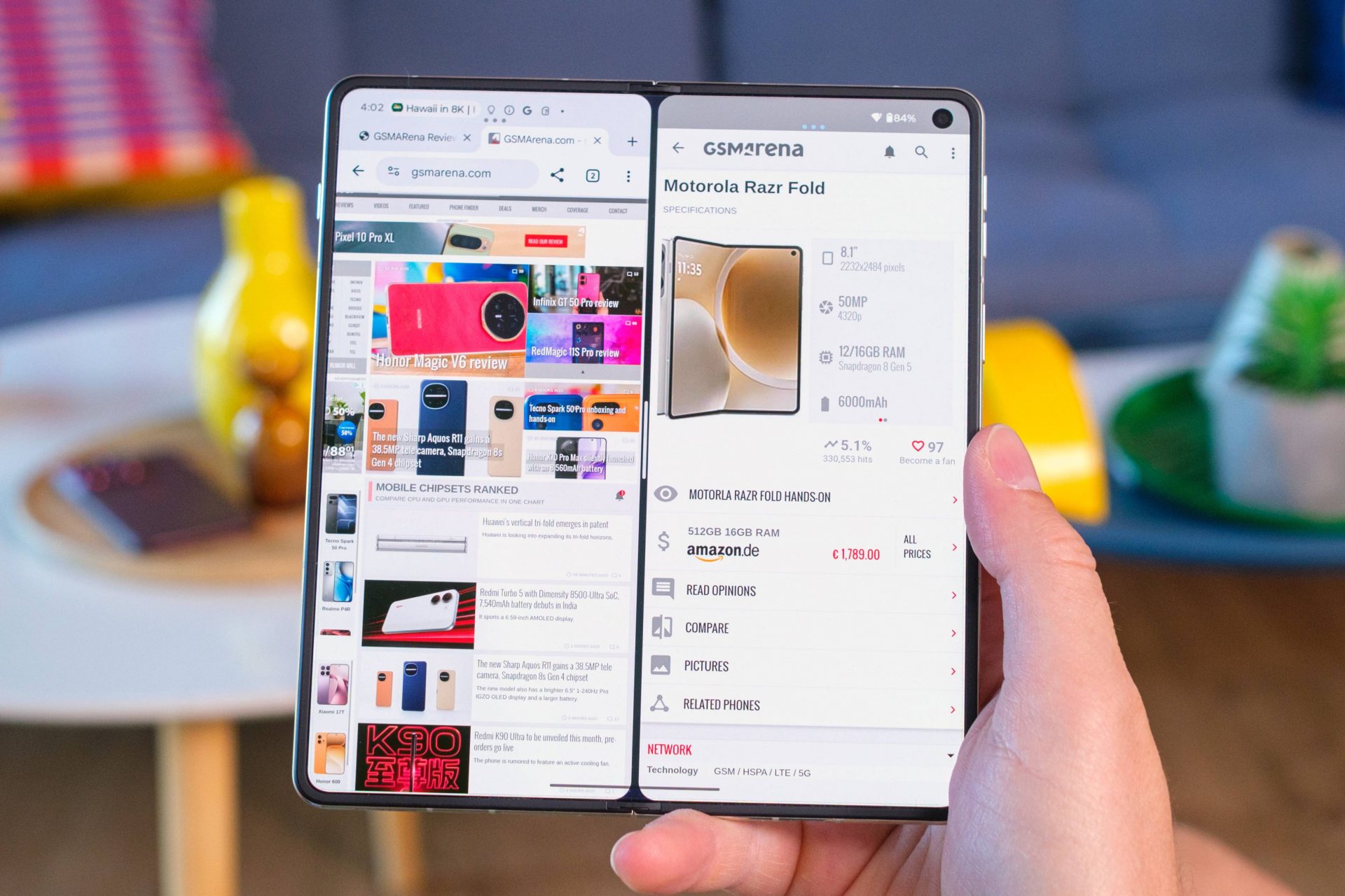 Обзор Motorola Razr Fold: характеристики и распаковка картинка Обзор и распаковка книжки Motorola Razr Fold | DGL.RU