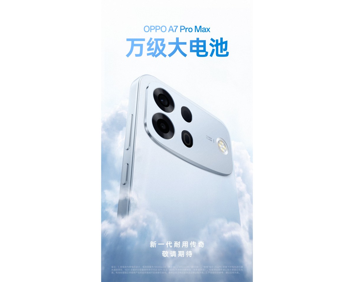 Oppo официально подтверждает, что A7 Pro Max оснащен самой большой батареей в истории