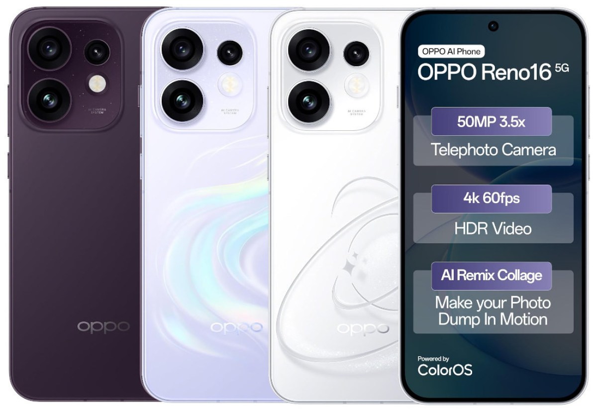 Oppo Reno16 и Reno16c выходят на охоту вместе с таинственным Bubble
