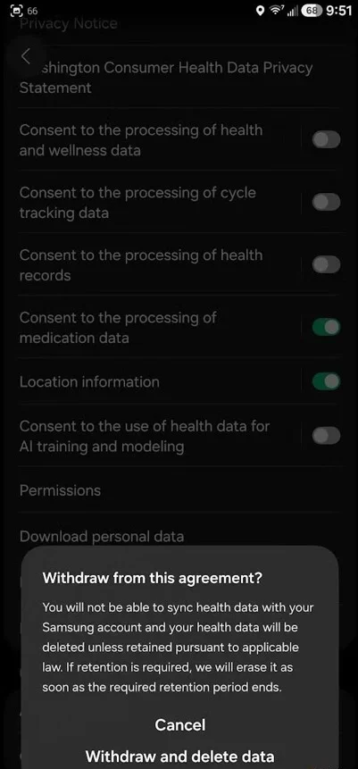 Samsung прояснила ситуацию с удалением данных в приложении Samsung Health картинка Приложение Samsung Health: удаление данных | DGL.RU