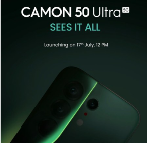 Объявлена дата запуска Tecno Camon 50 Ultra в Индии картинка Объявлена дата запуска Tecno Camon 50 Ultra в Индии