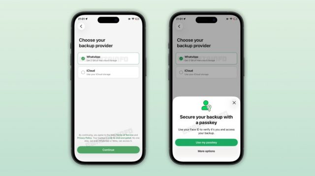 WhatsApp тестирует решение для резервного копирования данных в зашифрованном облачном хранилище для iOS