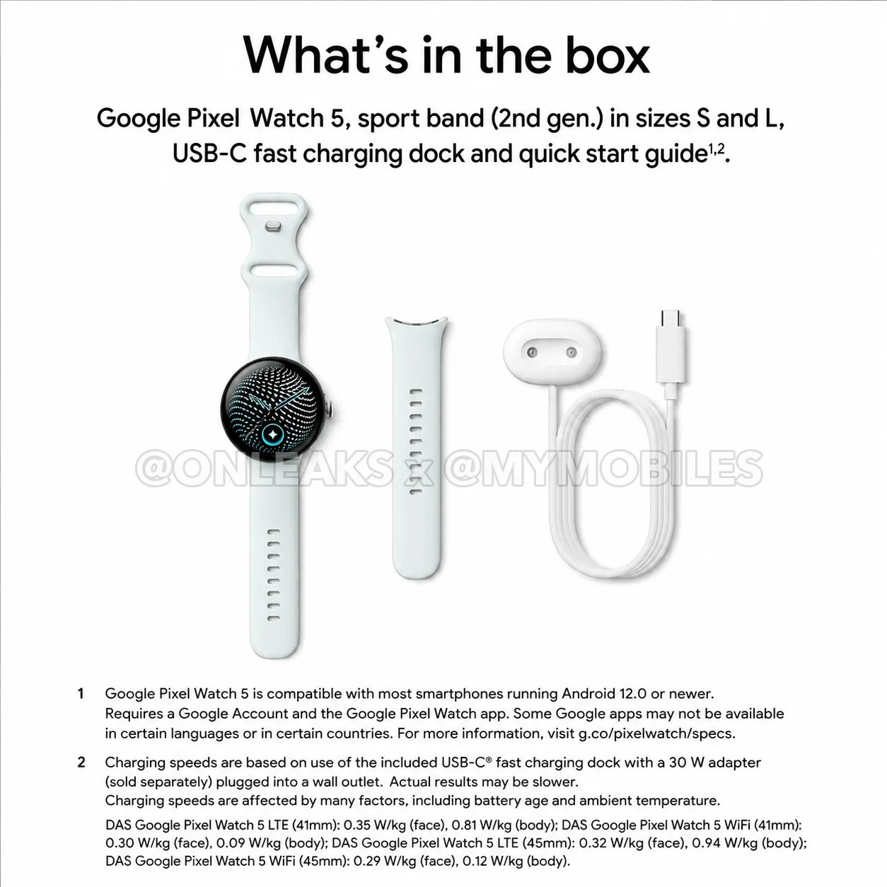 Google Pixel Watch 5: параметры и стоимость новых смарт-часов попали в сеть картинка Часы Google Pixel Watch 5: параметры и фото | DGL.RU