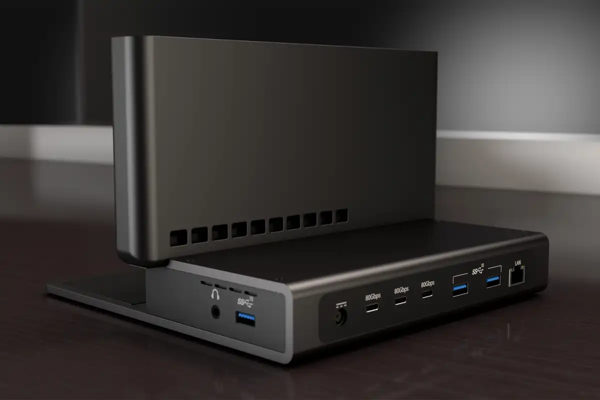 Обзор Brydge ProDock Trio: вертикальная док-станция для MacBook с поддержкой Thunderbolt 5 картинка Док-станция Brydge ProDock Trio: полный обзор | DGL.RU