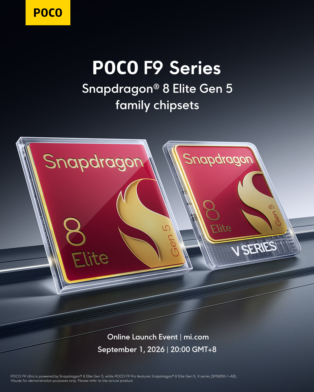 Poco раскрыла характеристики процессоров для смартфонов Poco F9 Pro и Poco F9 Ultra картинка Чипы для Poco F9 Pro и Poco F9 Ultra раскрыты | DGL.RU
