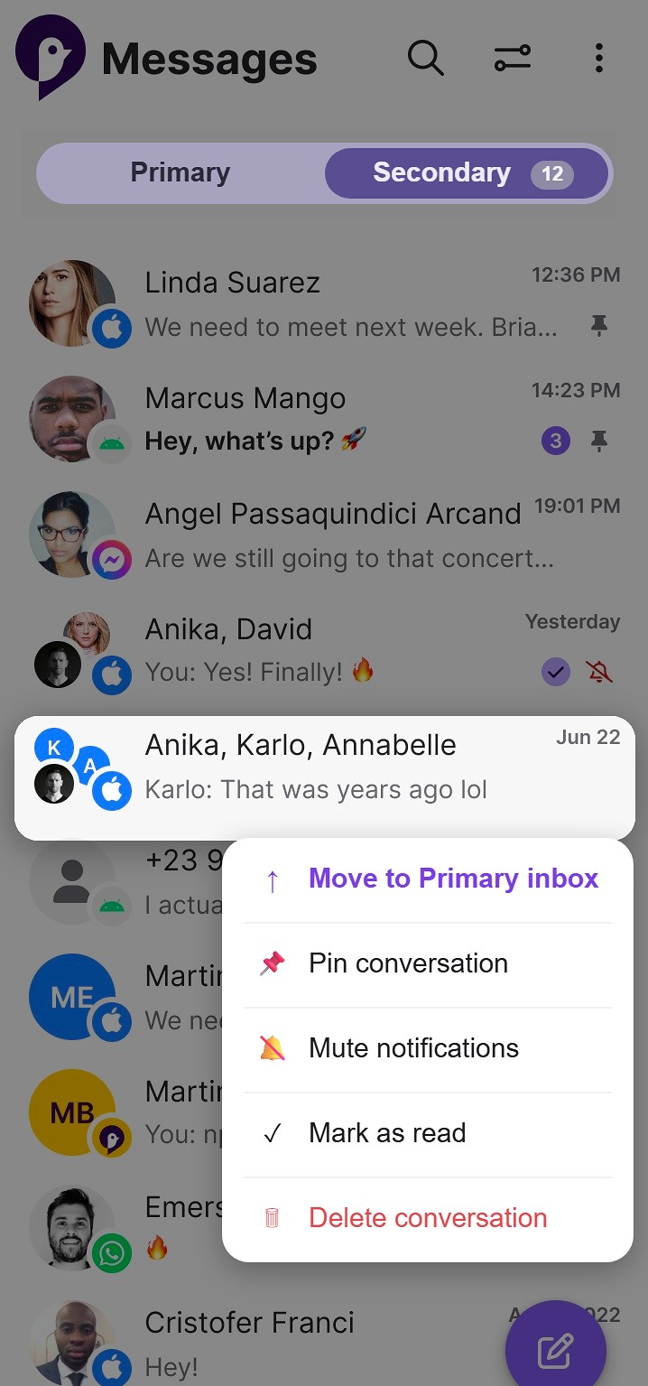 Приложение Sunbird вернулось в Google Play для отправки сообщений в iMessage с Android картинка Sunbird вернулся в Google Play с iMessage | DGL.RU