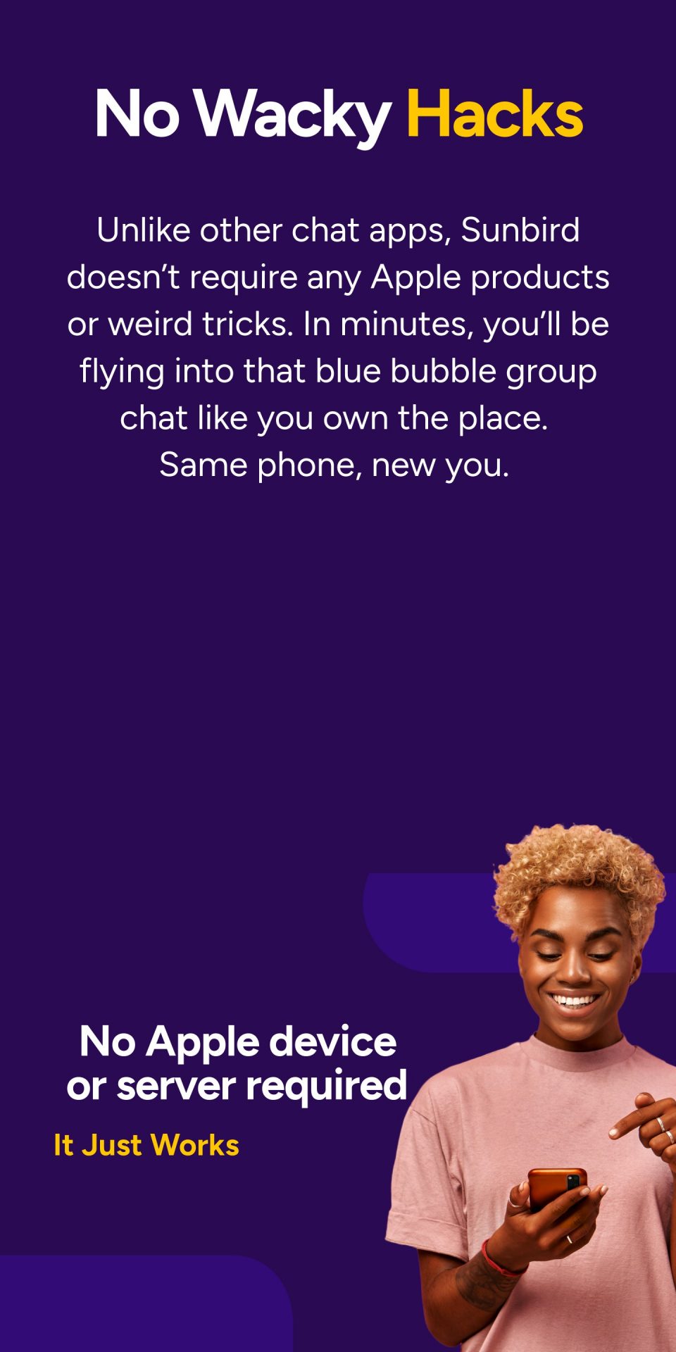 Приложение Sunbird вернулось в Google Play для отправки сообщений в iMessage с Android картинка Sunbird вернулся в Google Play с iMessage | DGL.RU