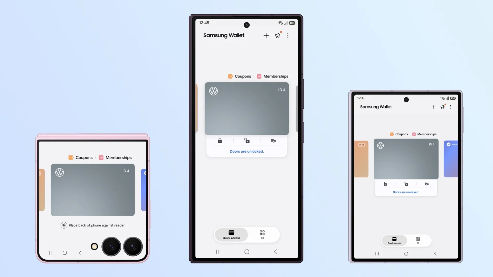 Samsung и Volkswagen запустили функцию цифрового ключа для смартфонов Galaxy картинка Цифровой ключ Samsung Wallet для автомобилей Volkswagen | DGL.RU