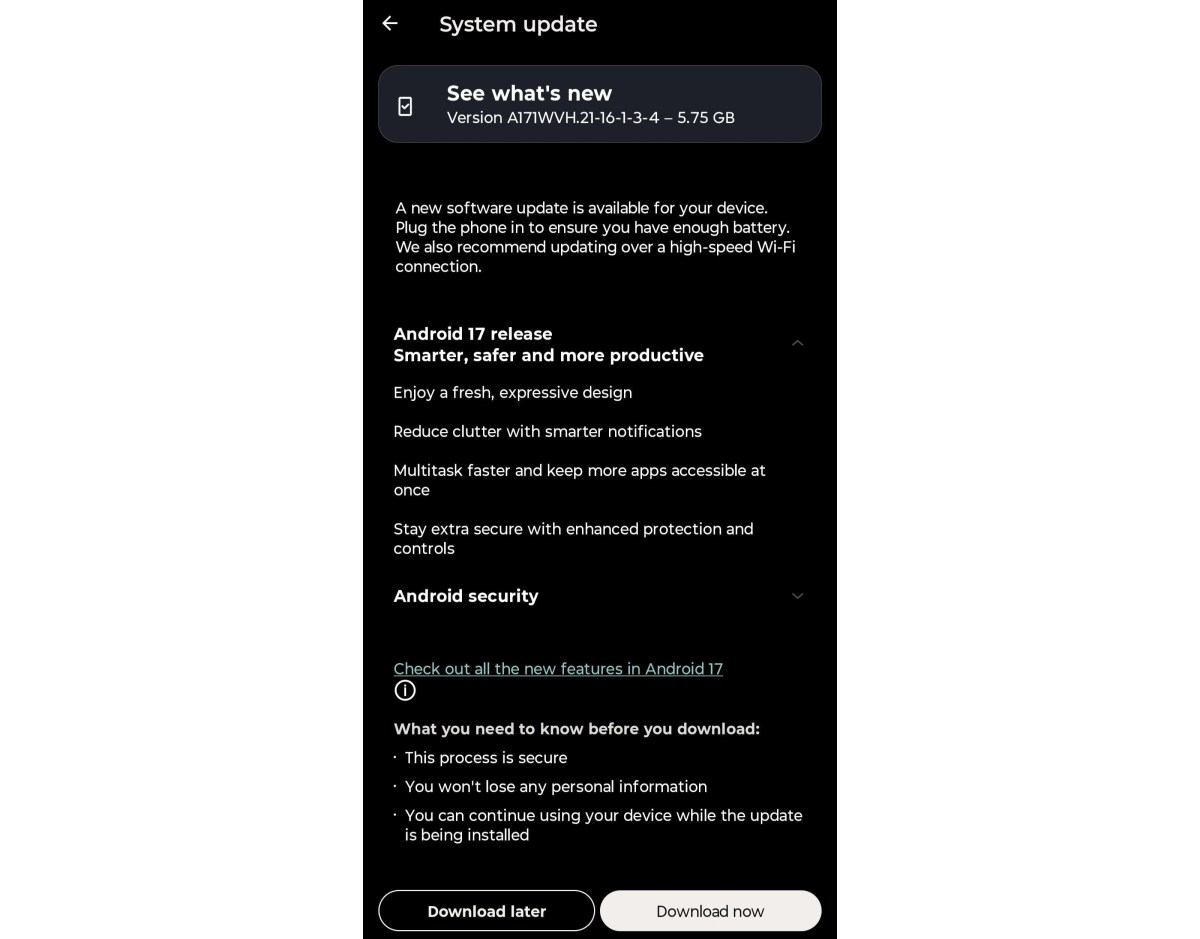 Motorola Signature теперь получает обновление для Android 17 картинка Motorola Signature теперь получает обновление для Android 17