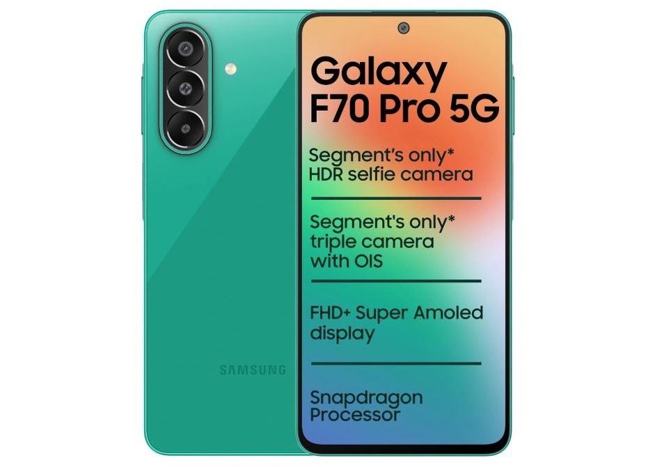 Смартфон Samsung Galaxy F70 Pro получил батарею емкостью 6000 мАч и шестилетнюю поддержку обновлений картинка Смартфон Galaxy F70 Pro: батарея 6000 мАч | DGL.RU
