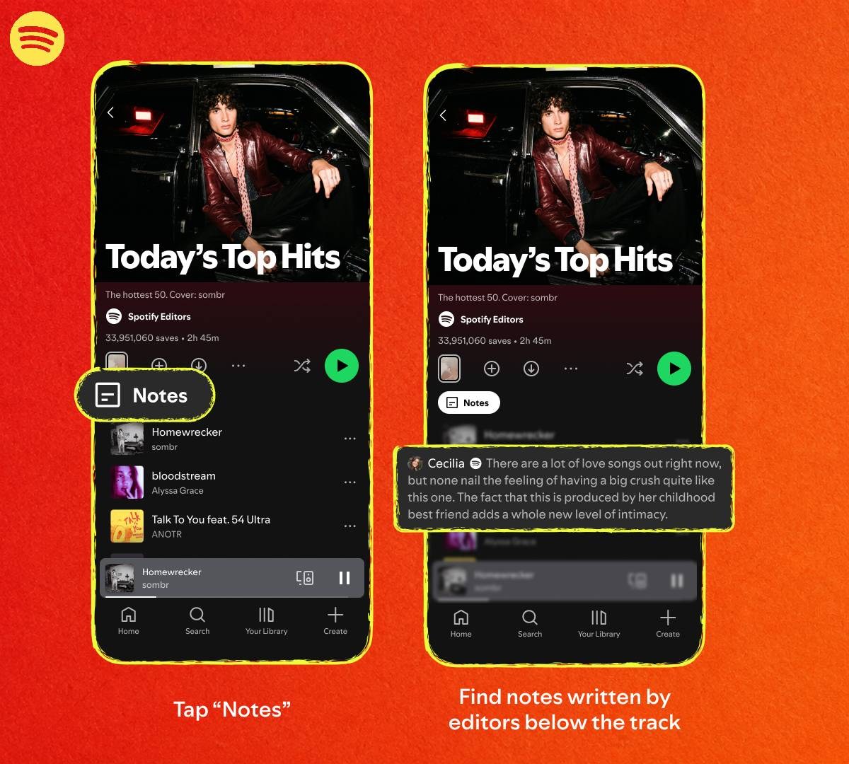 Spotify расширяет возможности пользовательских заметок картинка Spotify расширяет возможности пользовательских заметок