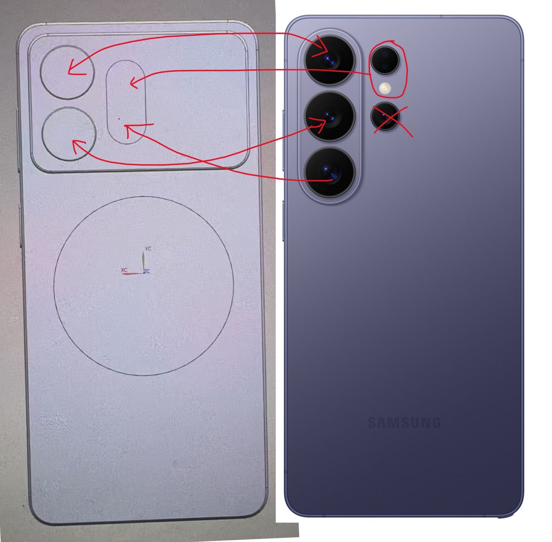 Технические подробности о серии Samsung Galaxy S27: новый дизайн камер, поддержка Qi2 и тесты Exynos 2700 картинка Samsung Galaxy S27 Ultra: дизайн и чип Exynos | DGL.RU