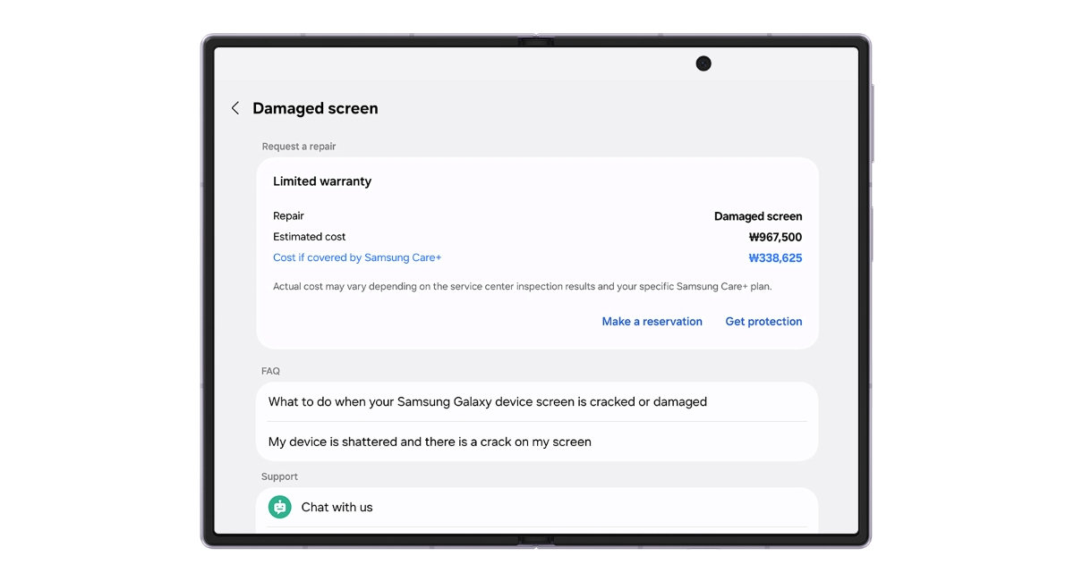 В One UI 9 появилось единое меню гарантии | DGL.RU